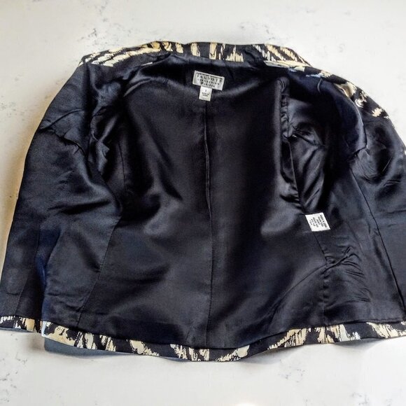 Vintage Talbots Silk & Cotton Zebra Print Blazer - Picture 5 of 8